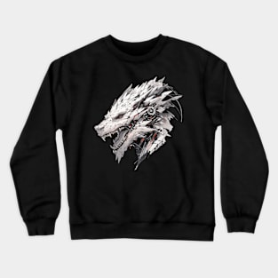 Mecha Tier Tiger Wolf Fuchs Cyborg Wildschwein Crewneck Sweatshirt